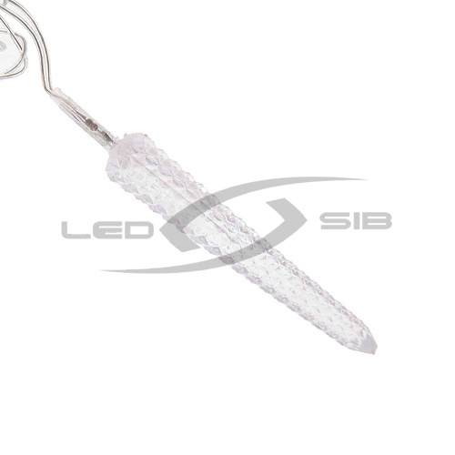 гирлянда сосульки led ls 220v 7,5 см высота (спайка 5шт) длина 3м, драйвер в комплекте для помещения Гирлянда сосульки LED LS 220V 7,5 см высота (спайка 5шт) длина 3м, драйвер в комплекте для помещения