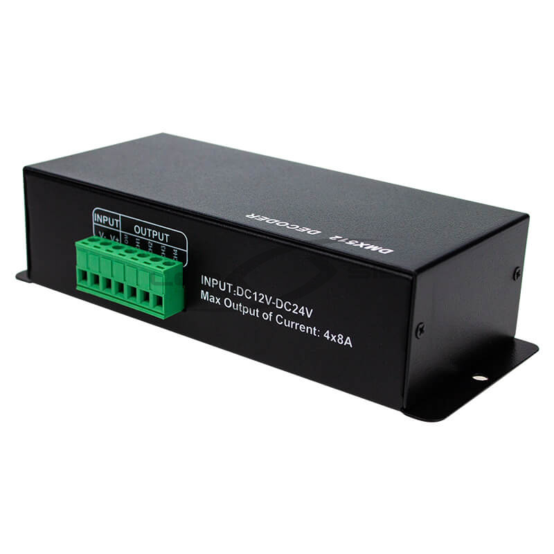 Контроллер LS DMX 512 RGBW,  по 4А на канал(16А) DC12-24V