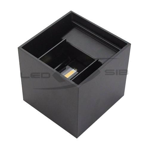 светильник ls настенный двухсторонний 2*3w 100x100x100mm ip65 (черный корпус) Светильник LS настенный двухсторонний 2*3W 100x100x100mm IP65 (черный корпус)