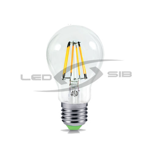 Лампа сд LED-A60-PREMIUM 6W 230V Е27 540Lm прозрачная