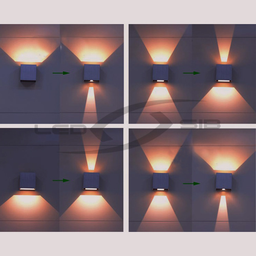 уличный настенный светильник ls box 2.0 led dim двухсторонний белый корпус 2*7w ip65 Уличный настенный светильник LS BOX 2.0 LED DIM двухсторонний белый корпус 2*7W IP65