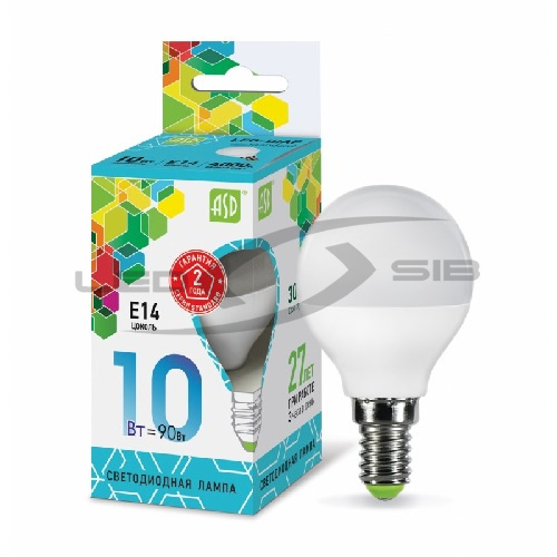 Лампа сд LED-ШАР-standard 10W 230V Е14 900Lm