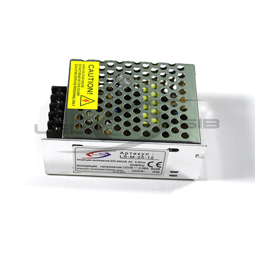 Блок питания LS 25W 12V 2A IP20 (Металлический корпус)