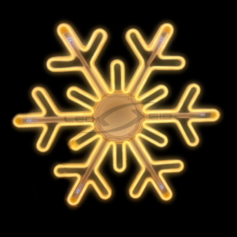 Фигура световая из неона "Снежинка" LS, 80 см 