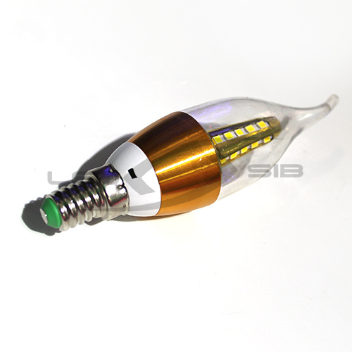 Светодиодная лампа прозрачная LS LED свеча на ветру 5W Е14 470Lm