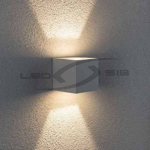 уличный настенный светильник ls box 2.0 led dim двухсторонний белый корпус 2*7w ip65 Уличный настенный светильник LS BOX 2.0 LED DIM двухсторонний белый корпус 2*7W IP65