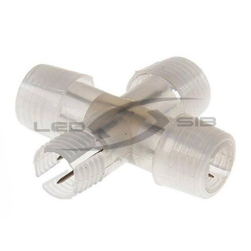 Коннектор LS X-образный для 2-х жильного дюралайта 13мм