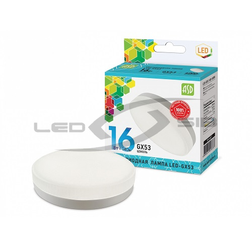 Лампа сд LED-GX53-standard 16W 230V 1440Lm