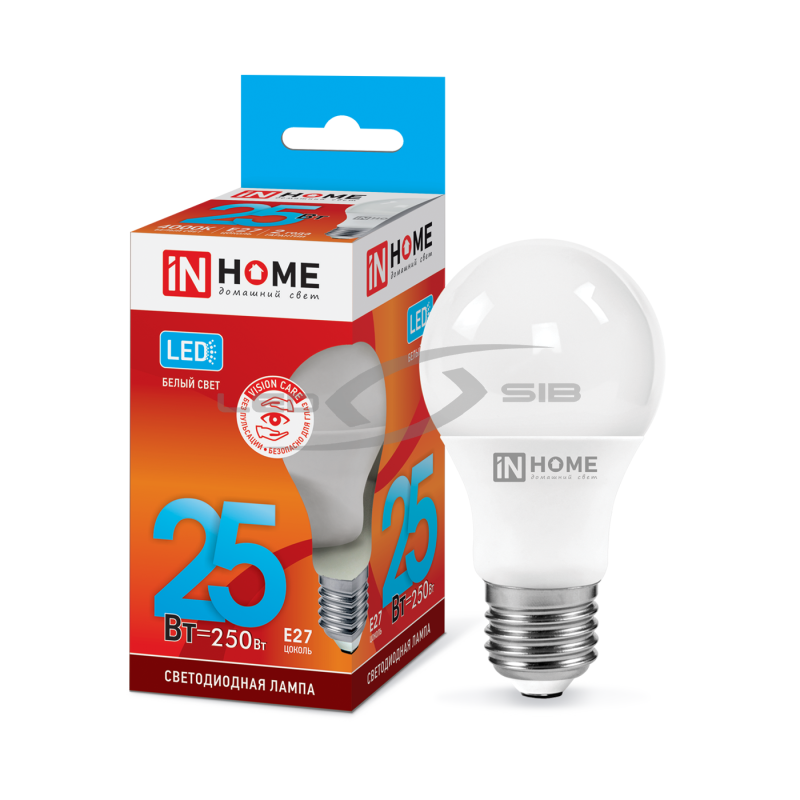 Лампа сд LED-A65-VC 25W 230V Е27 2250Lm IN HOME