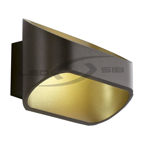 Архитектурный накладной светильник LS двухсторонний 6W 85-285V D160*H100 (черный корпус)