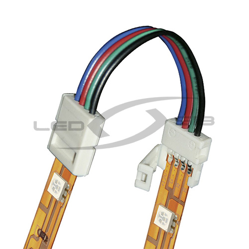 коннектор 2-х сторонний ls с защёлками для rgb сд лент шириной 10 мм,165х14.5х5 мм 4pin Коннектор 2-х сторонний LS с защёлками для RGB СД лент шириной 10 мм,165х14.5х5 мм 4PIN