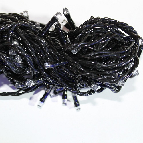 гирлянда сд ls 10 м 220v с контроллером, темный провод, 7w, 100 led, ip 44, 220v Гирлянда сд LS 10 м 220V с контроллером, темный провод, 7W, 100 led, IP 44, 220V