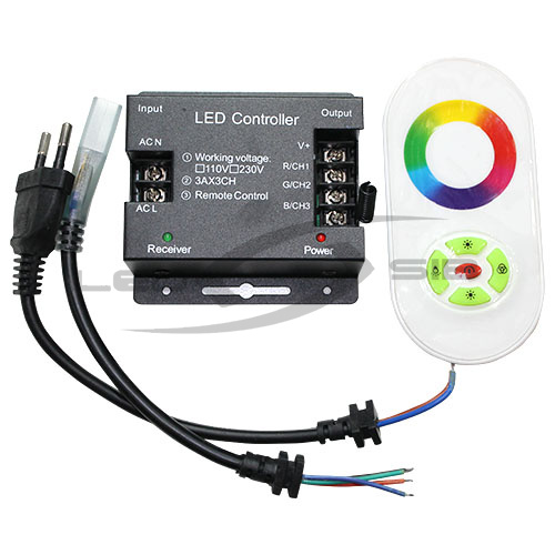 Контроллер LS для ленты RGB SMD 5050 (220V) TOUCH с сенсорным RF-пультом 5 кнопок, 1440 W (до 100 м)