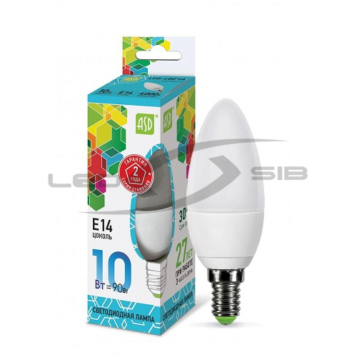 Лампа сд LED-СВЕЧА-standard 10W 230V Е14 900Lm
