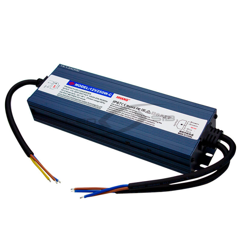 Блок питания влагозащищенный LS Slim 250W DC12V AC 170-265V 20A (алюм) 212*72*34мм 3Y IP67 HH