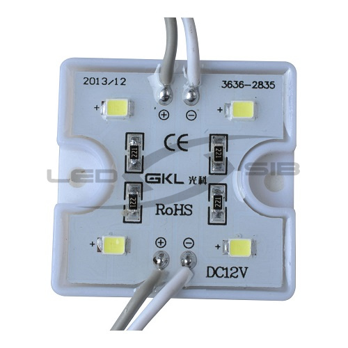Светодиодный модуль LS SMD 2835/4LED 35х35х5мм IP65 max 0.4W 120°