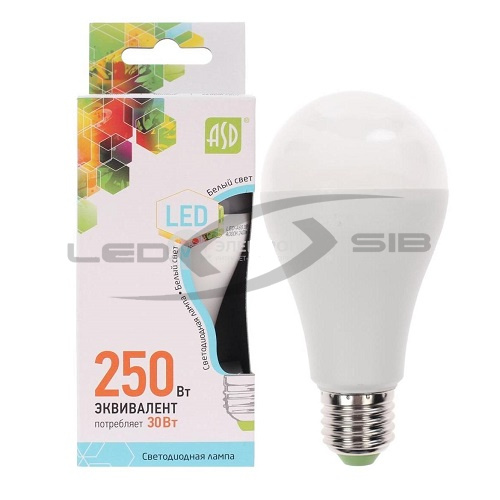 Лампа сд LED-A65-standard 30W 230V Е27 2400Lm
